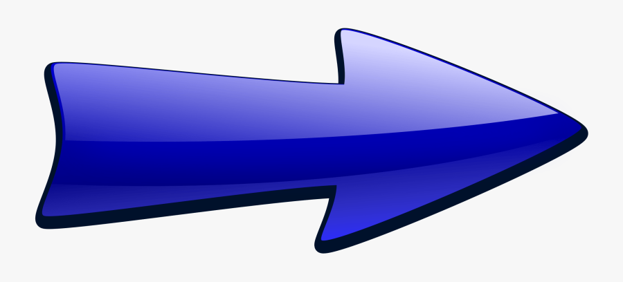 Bullets Clipart Blue Arrow - Blue Arrow Pointing Right, Transparent Clipart