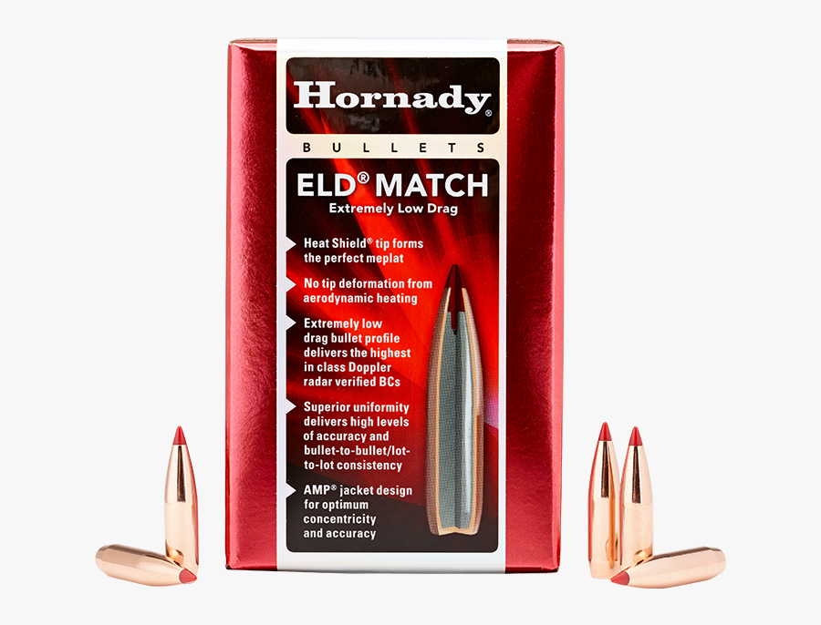 Clip Art Hornady Manufacturing Inc Eld - Hornady Eld Match 308 155, Transparent Clipart