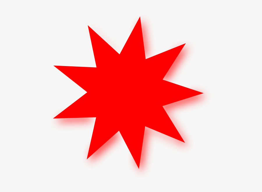Red Star Clipart - Transparent Background Red Star, Transparent Clipart
