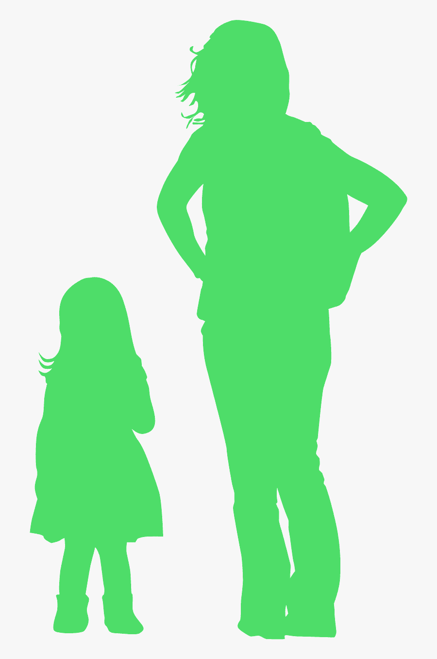 Mom And Daughter Clipart, Transparent Clipart