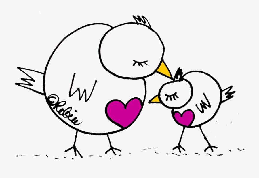 Will History Repeat Itself Mothers And Daughters - Mother And Daughter Heart Cartoon Drawings, Transparent Clipart