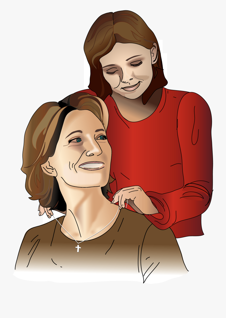Clip Art African American Child Clip - Mom With Daughter Png, Transparent Clipart