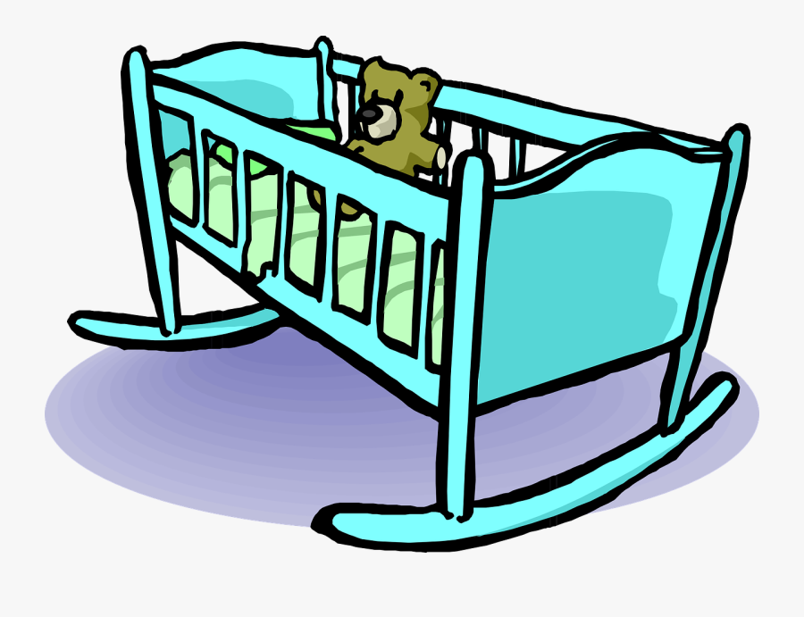 Bed Clipart Baby - Cradle Clipart, Transparent Clipart