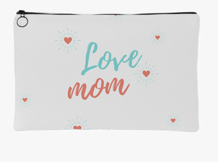 Love Mom Mother Daughter Quotes Pouch, Transparent Clipart