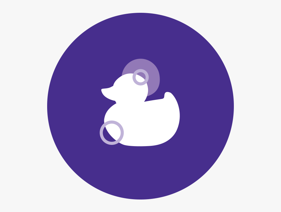 Johnson"s® Baby Bedtime Routine Warm Bath Duck Icon - Netcentric, Transparent Clipart