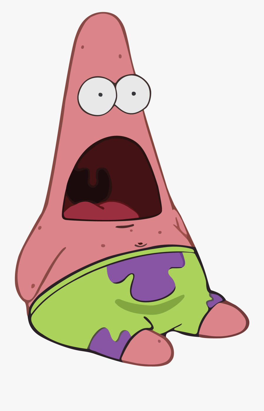 Parydise - Surprised Patrick Png, Transparent Clipart
