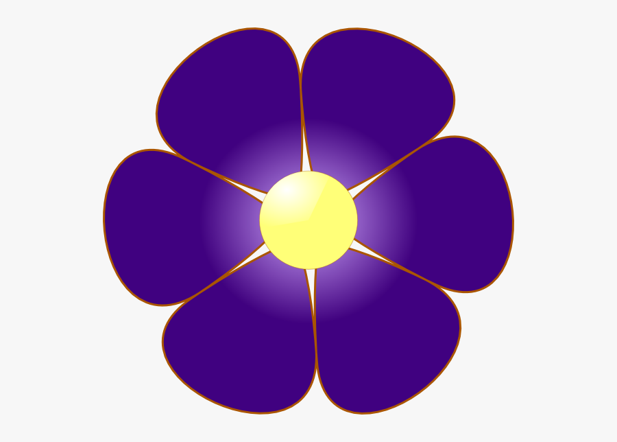 Thumb Image - Violet Flower Clip Art, Transparent Clipart