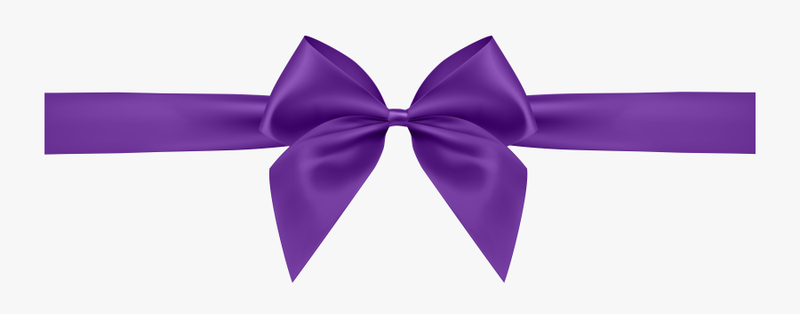 Transparent Bow Tie Clipart - Purple Bow Transparent Background, Transparent Clipart