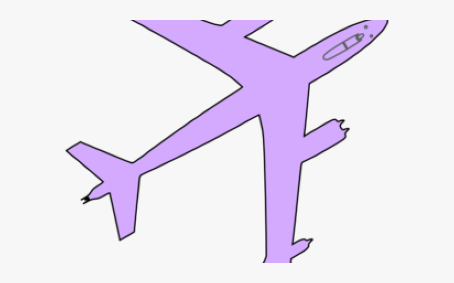 Violet Clipart Airplane - Purple Airplane Clipart, Transparent Clipart