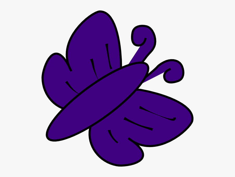 Violet Butterfly Clip Art At - Butterfly Violet Clip Art, Transparent Clipart