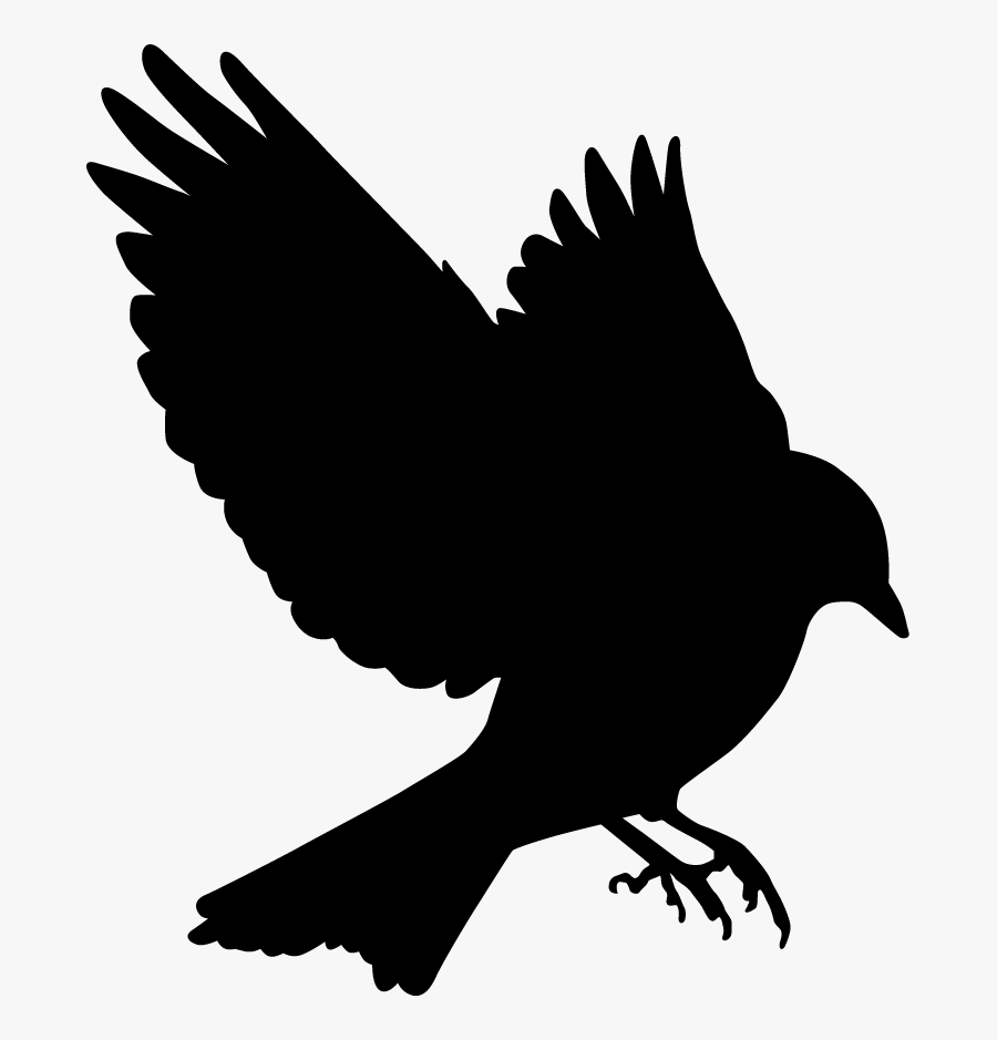 Bluebird Silhouette At Getdrawings - Blue Bird Silhouette Flying, Transparent Clipart