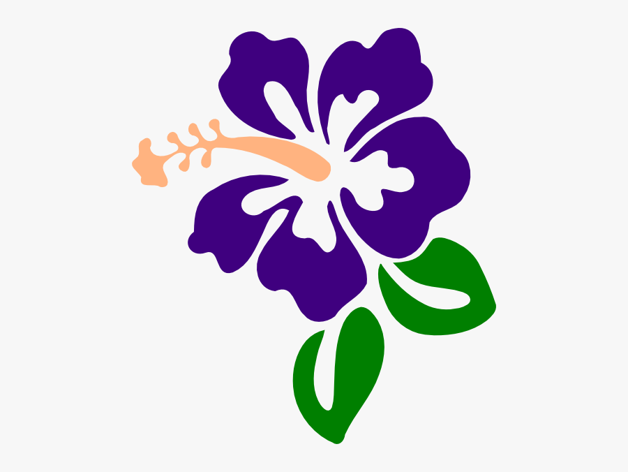 Purple Clip Art At - Hibiscus Clip Art, Transparent Clipart