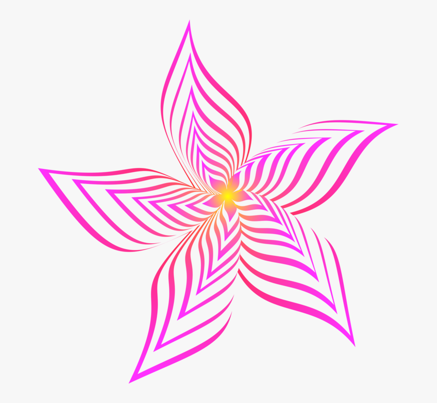 Symmetry,petal,violet - Abstract Flower White Png, Transparent Clipart