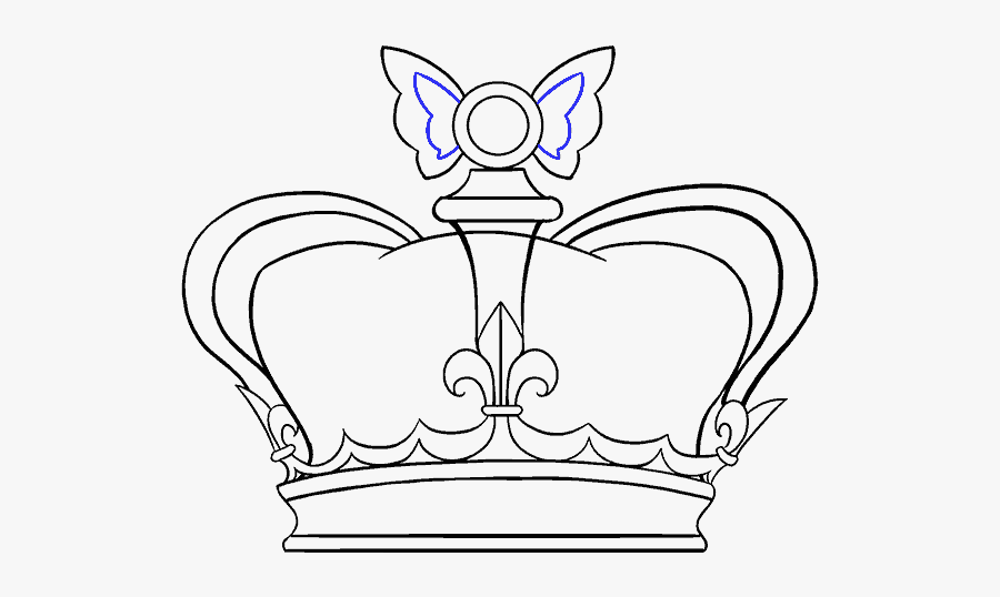 How To Draw A Queen Easy Princess Crown Drawing Free Transparent Clipart Clipartkey