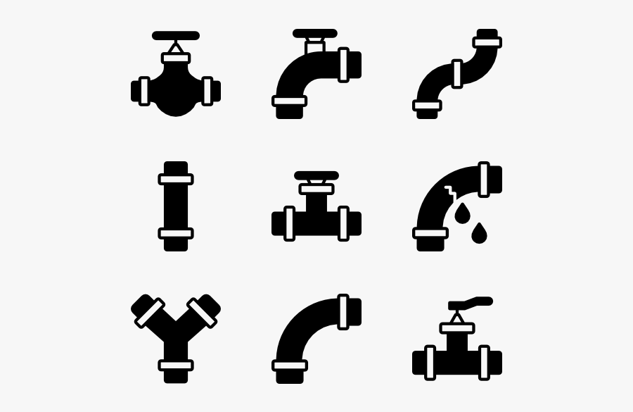 Computer Icons Pipe Water Plumbing - Water Pipe Png, Transparent Clipart
