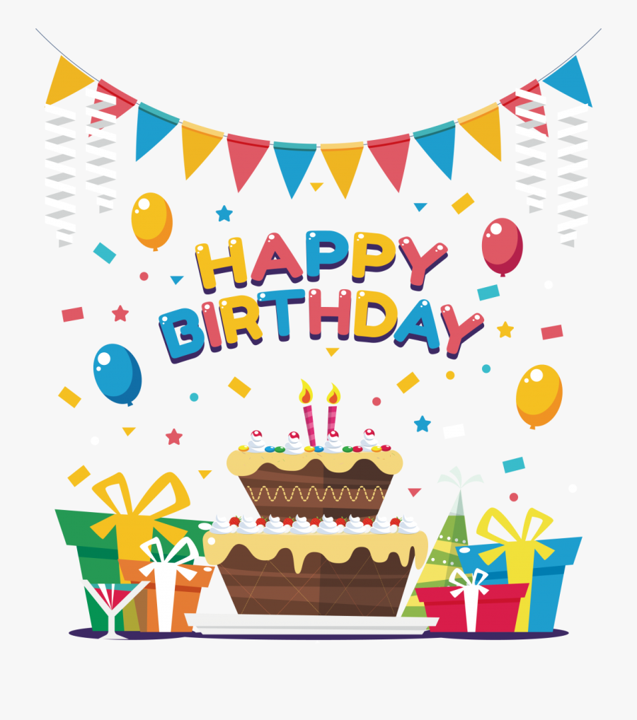 Large Size Of Birthday Facebook Cover Wishes High Quality - Transparent Background Birthday Cake Clipart, Transparent Clipart