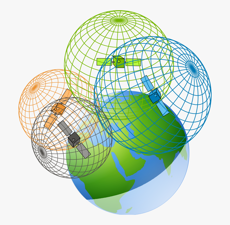 Ball,globe,sphere - Trilateration Satellite, Transparent Clipart