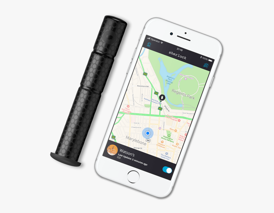 Transparent Gps Clipart - Sherlock Gps Bike Tracker, Transparent Clipart