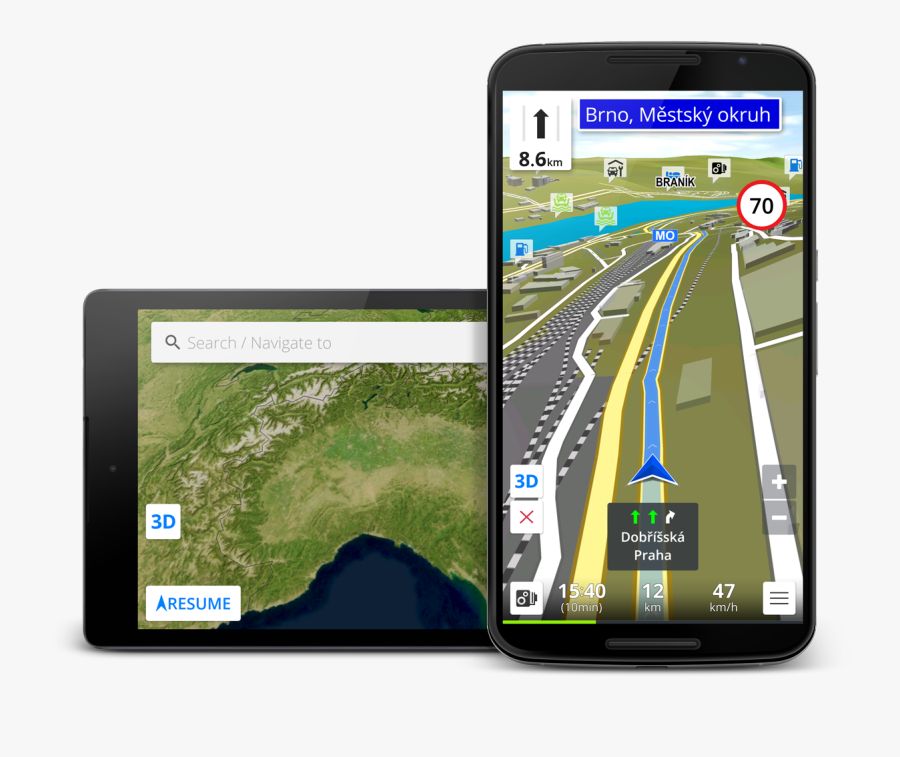 Clip Art Be On Road Offline - Road Navigation, Transparent Clipart