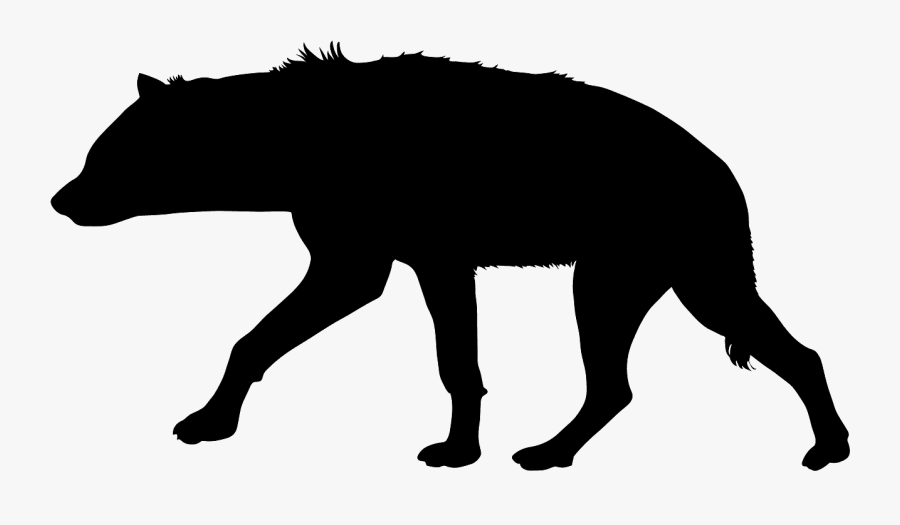 Hyena Silhouette, Transparent Clipart