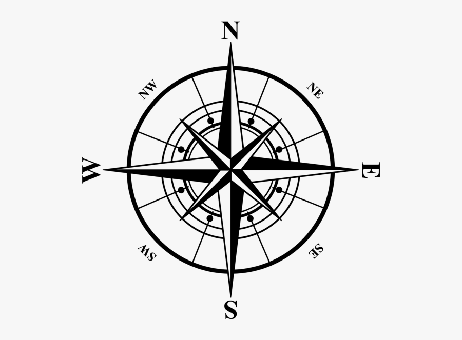 Compass Rose Clip Art - Compass Rose Png , Free Transparent 