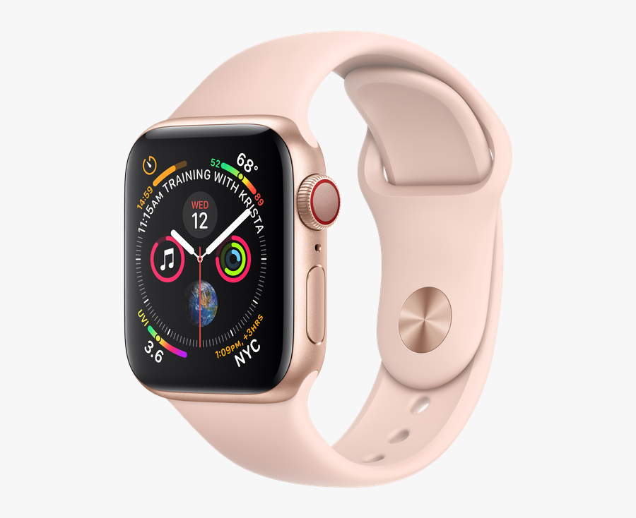 Apple Png 40mm - Apple Watch Series 4 Silver, Transparent Clipart