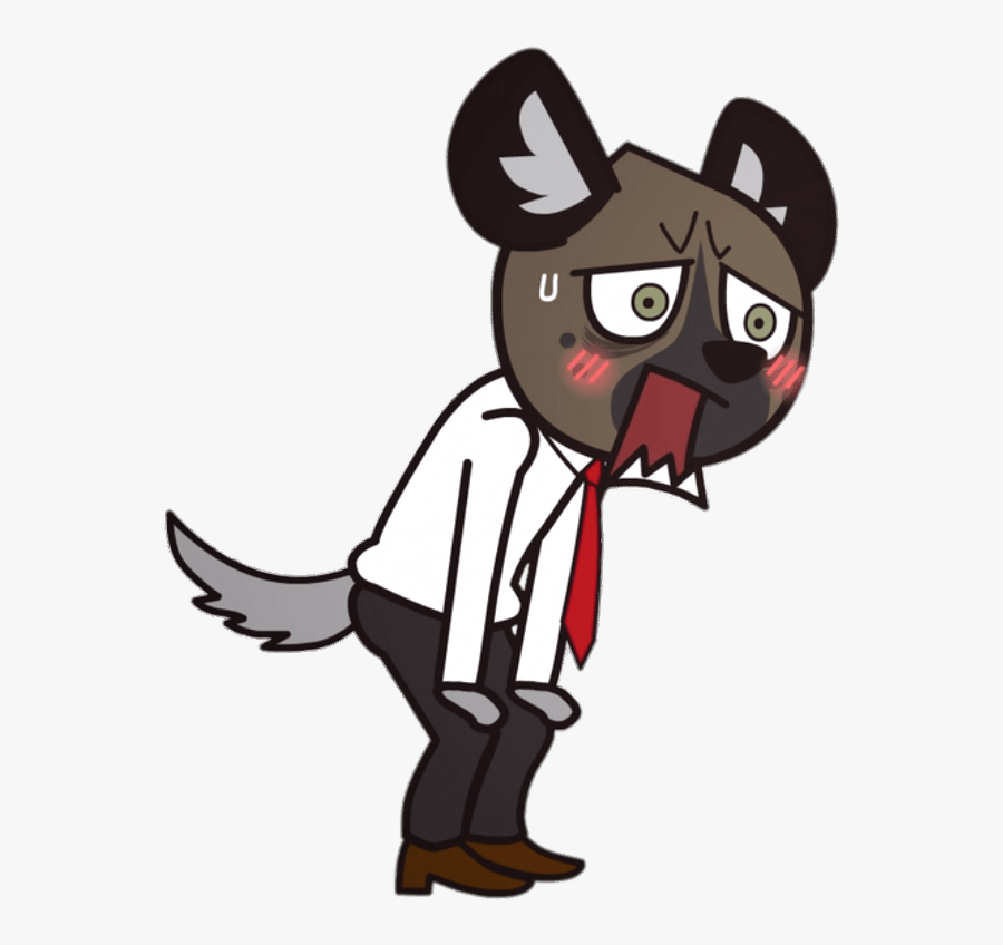 Aggretsuko Character Haida The Spotted Hyena Panting - Aggretsuko Haida Png, Transparent Clipart