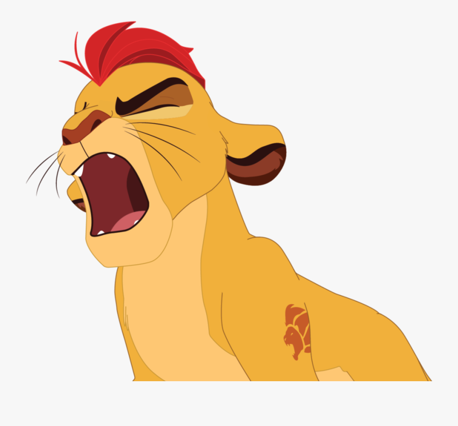 Clipart Lion Roaring - Cute Cartoon Roaring Lion Clipart, Transparent Clipart