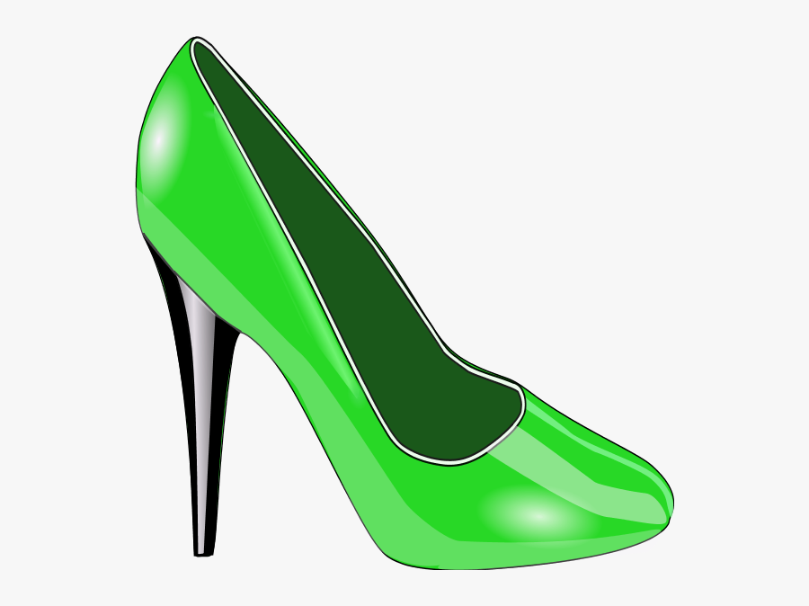 Clip Art High Heel Clipart - Green High Heels Clipart, Transparent Clipart