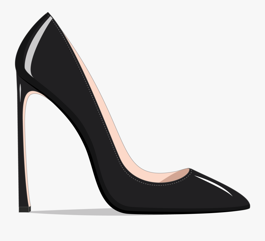 Shoe Illustration In Fashion Shoes, Shoe - Prada Glossed Textured Leather Pumps, Transparent Clipart