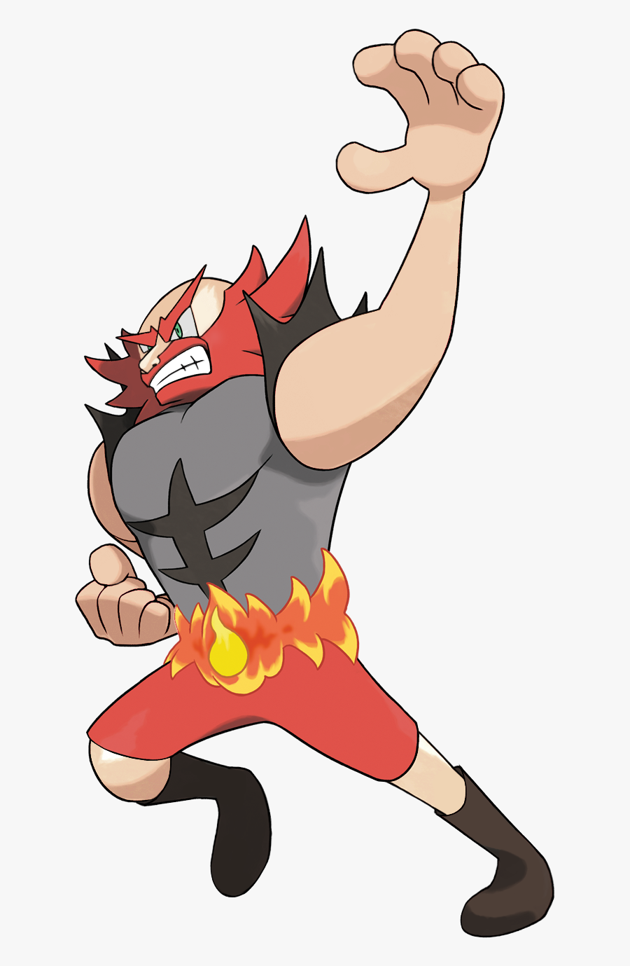Incine-pat, The Heel Pokeman - Shiny Incineroar Pokemon, Transparent Clipart