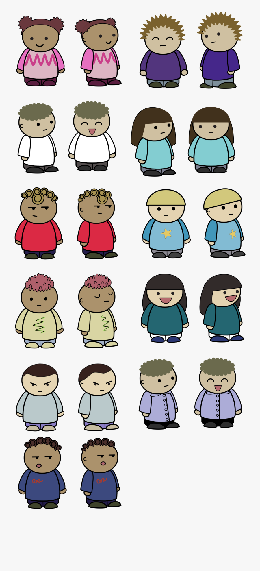 Mix And Match Character, Transparent Clipart