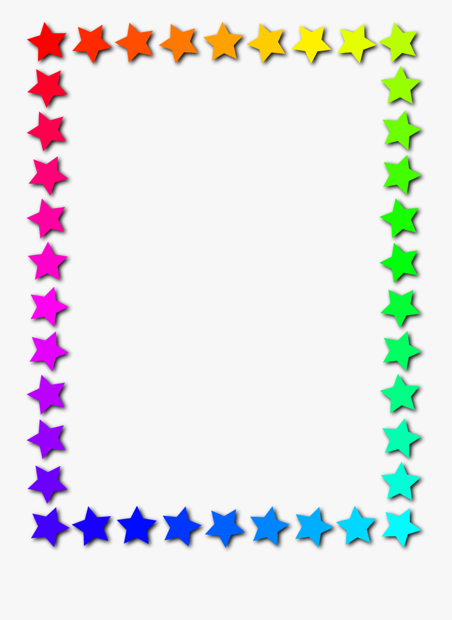 Clipart Borders Star - Star Border Black And White , Free Transparent