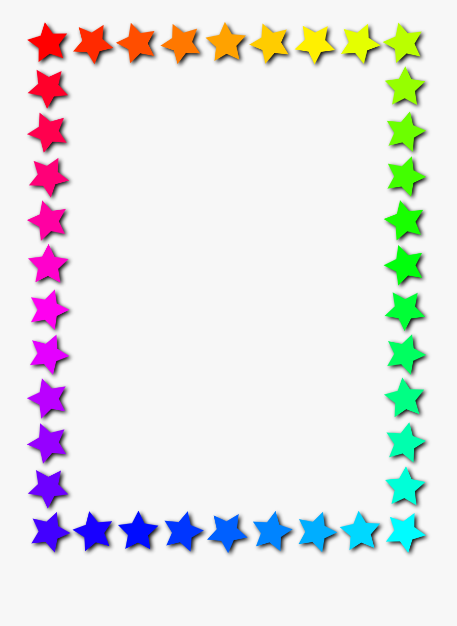 Clipart Borders Star - Star Border Black And White, Transparent Clipart