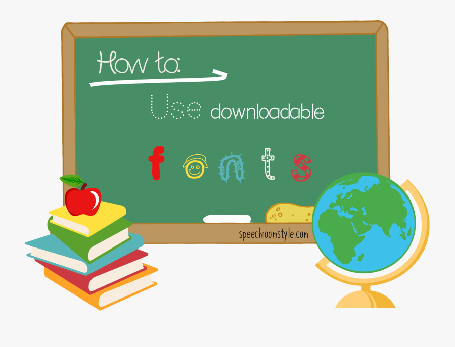 Fonts Cover Pic Revised - Border Design For Back To School, Transparent Clipart