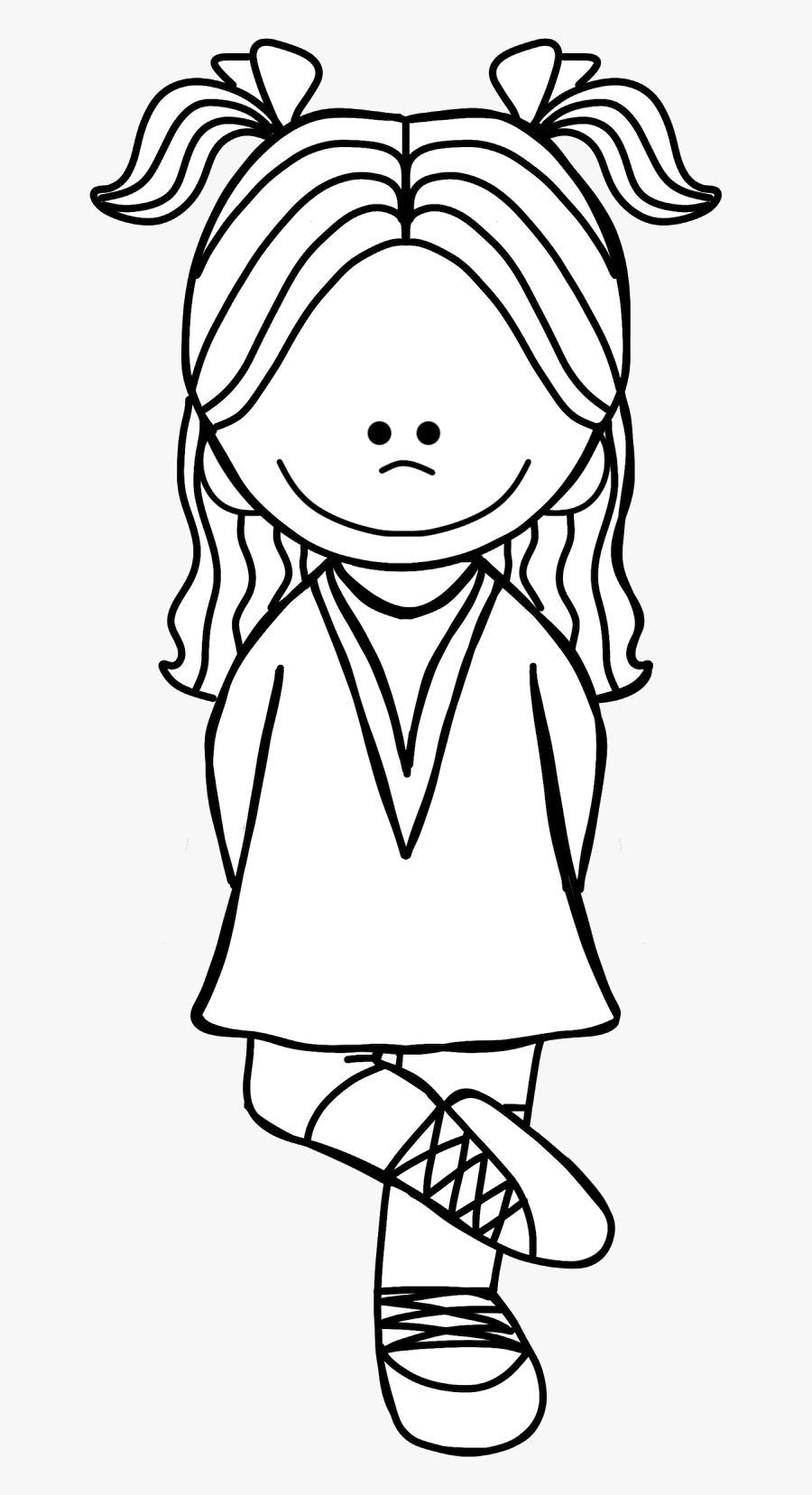 Dancer Clipart Dacing - Irish Dancing Clipart Black And White, Transparent Clipart