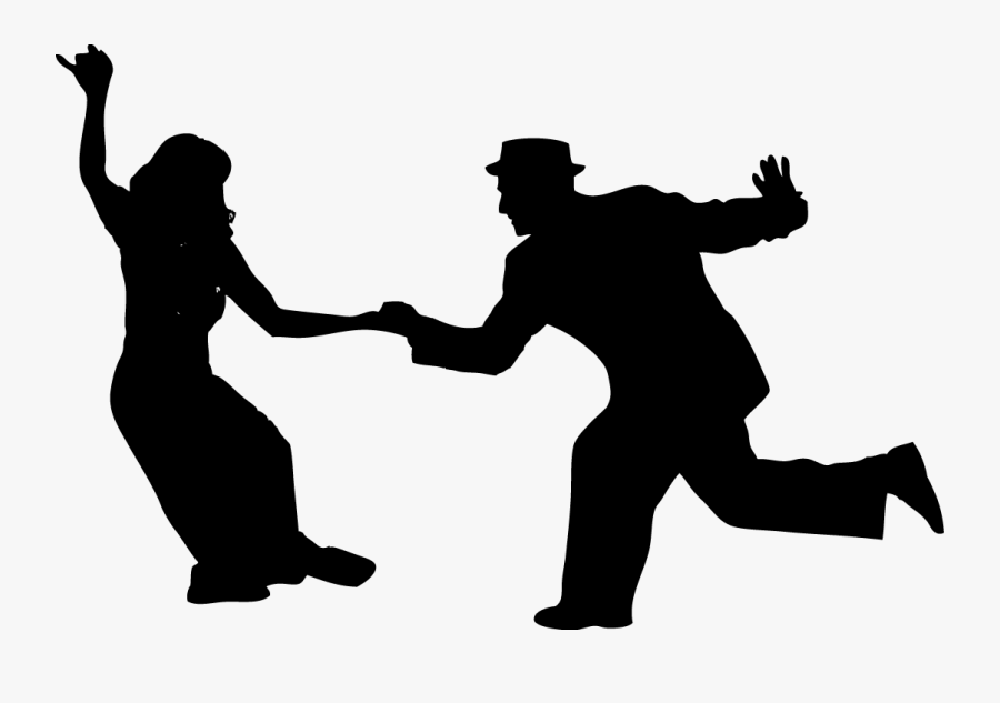 Dance Line Silhouette At Getdrawings - Swing Dance Png, Transparent Clipart