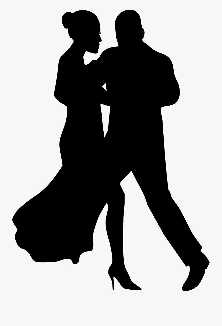 Dancing Couple 14 Icons Png - Couple Dancing Silhouette Transparent, Transparent Clipart
