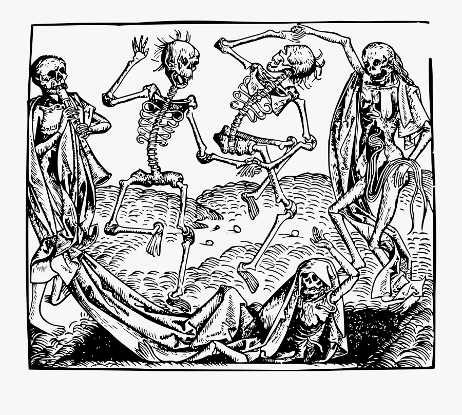 Dance Of Death Clip Arts - Black Death Art Work, Transparent Clipart
