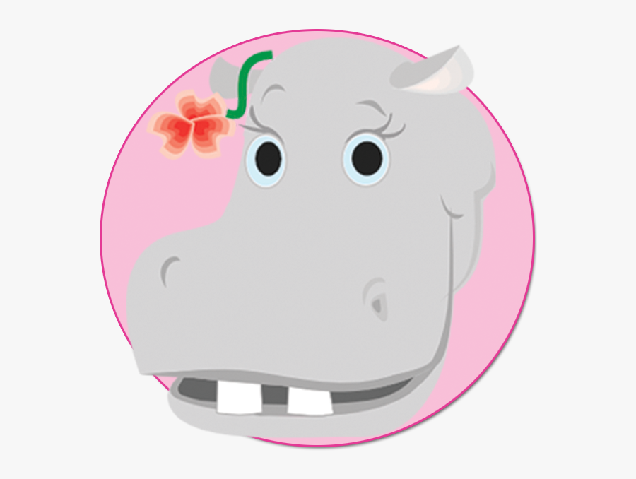 Hippo Tea Party Invitation, Transparent Clipart