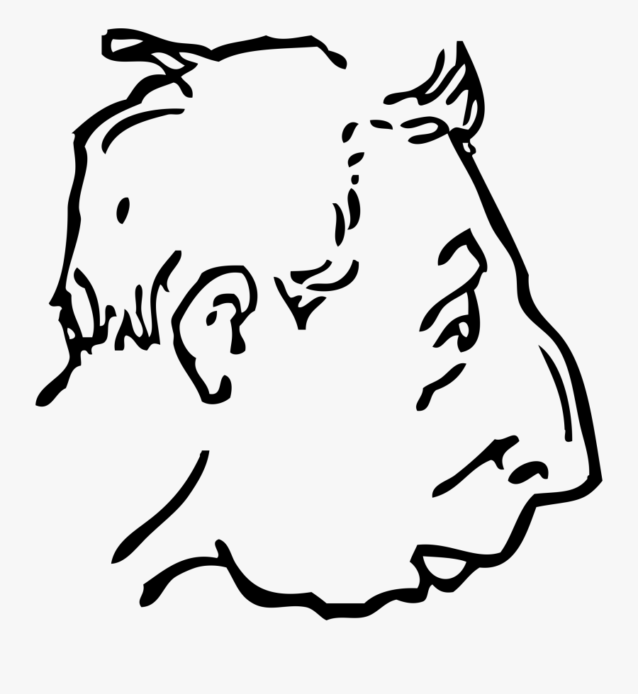 Weak Chin Cartoon, Transparent Clipart