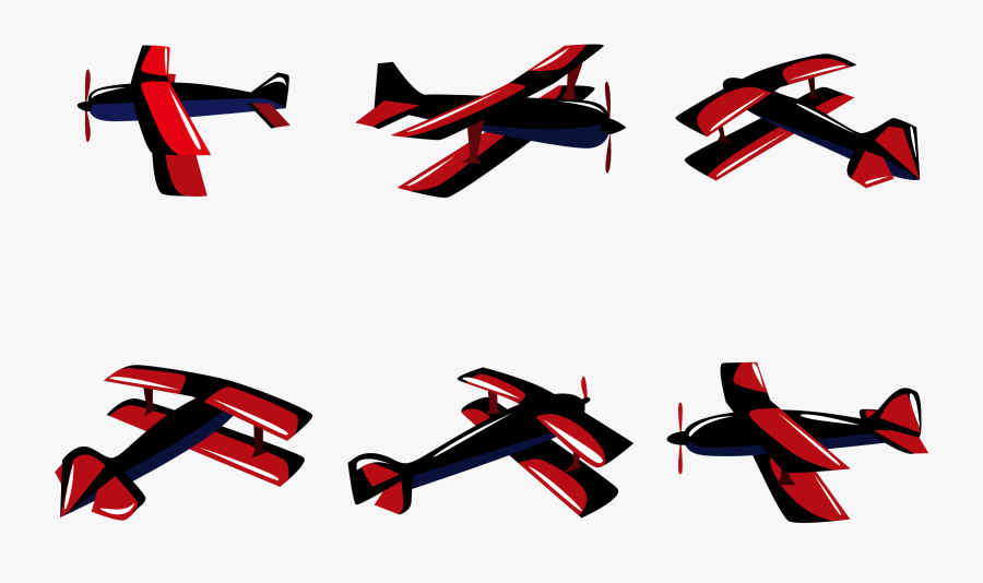 Airplane Logo Biplane Silhouette - Cessna 3d Vector Top, Transparent Clipart