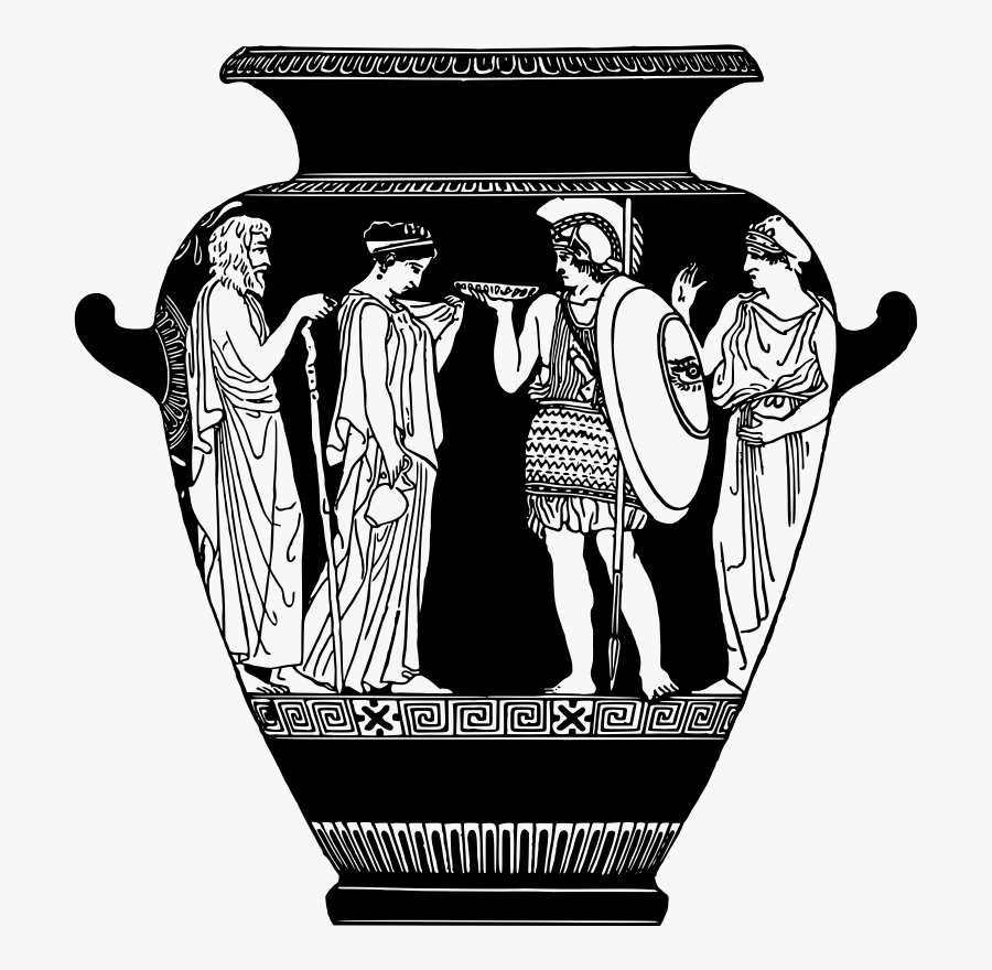 Greek Vase - Illustration, Transparent Clipart