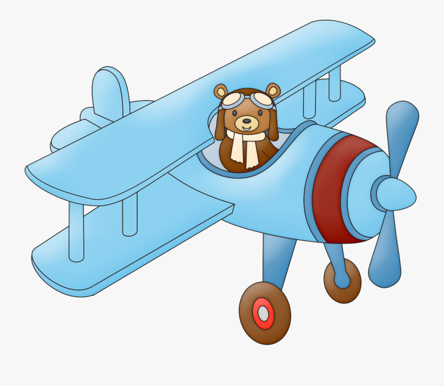 Young Clipart Toy Airplane - Avião Aviador Png, Transparent Clipart