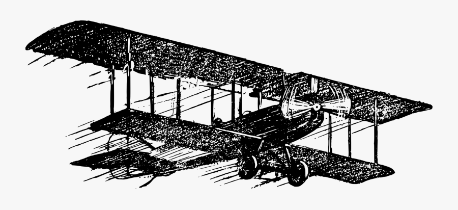 Angle,black And White,monochrome - Bi Plane Clip Art, Transparent Clipart