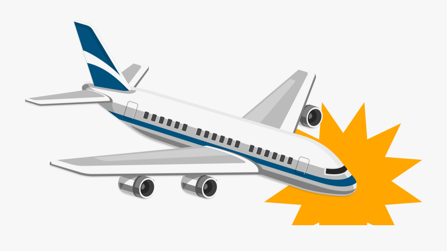 Clip Art Cartoon Plane Crashing - Plane Crash Transparent Background, Transparent Clipart