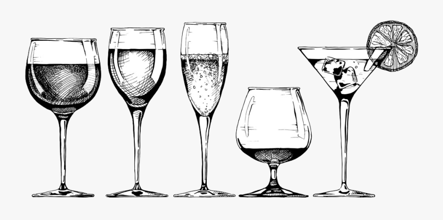 Cocktail Cosmopolitan Vodka Martini Drawing - Goblet Glass Vector, Transparent Clipart