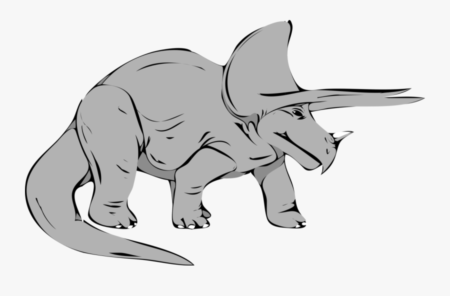 Transparent Dinosaur Clipart Png - Triceratops Clip Art, Transparent Clipart