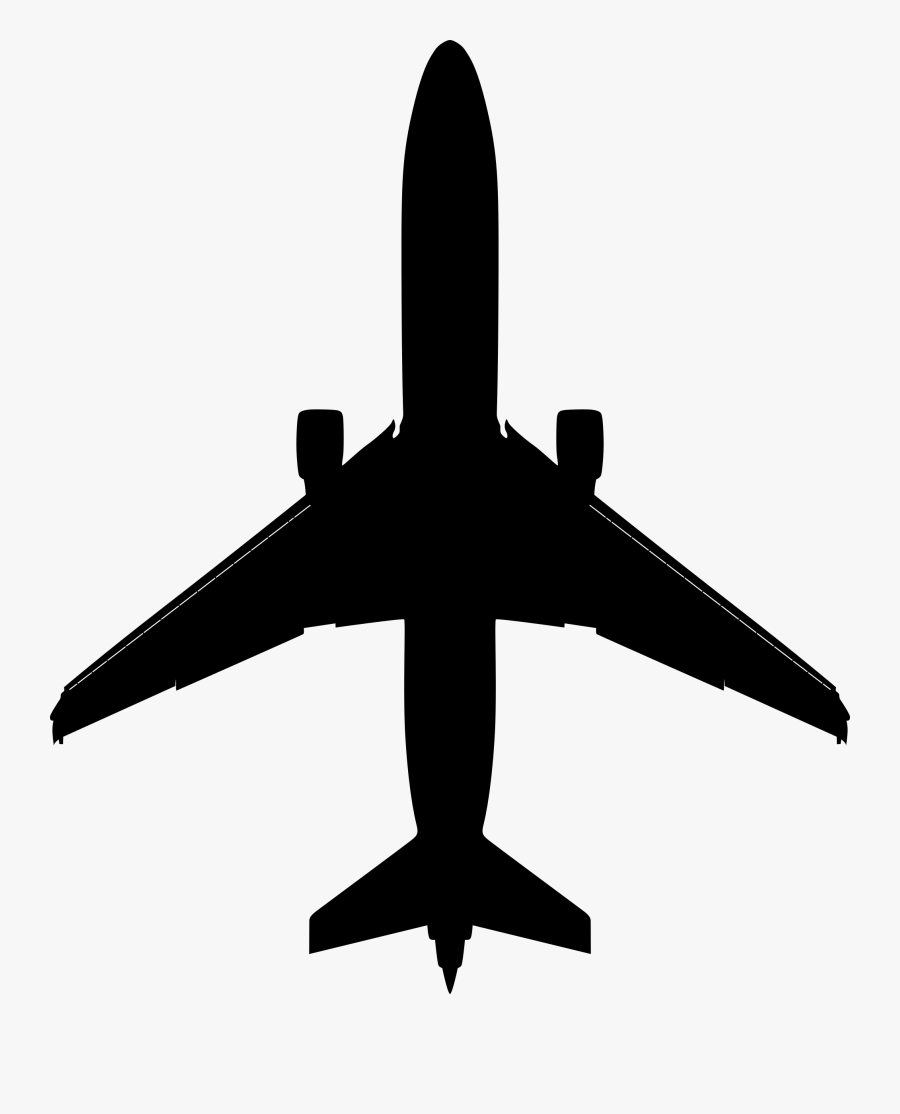 Clipart - Boeing 737 Silhouette, Transparent Clipart