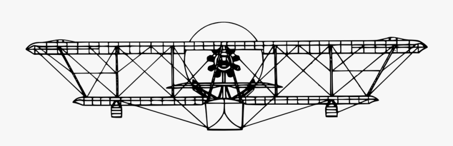 Biplane, Airplane, Aircraft, Fixed Wing, Plane - First Airplane Clip Art, Transparent Clipart